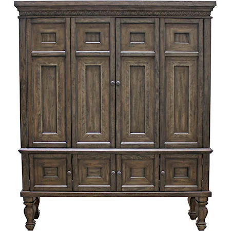 Traditional 2 Piece Entertainment Armoire